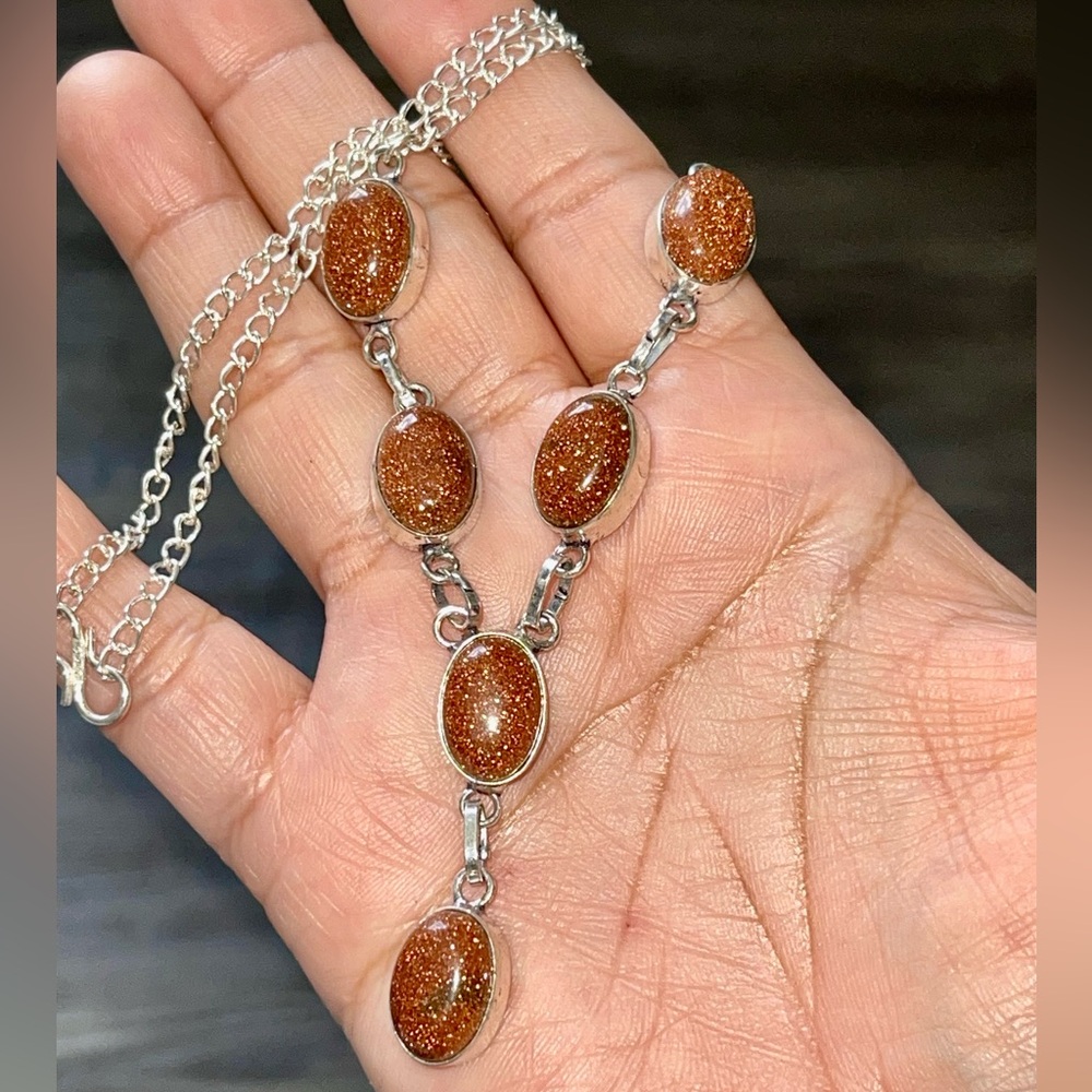 Golden Sandstone Statement Necklace